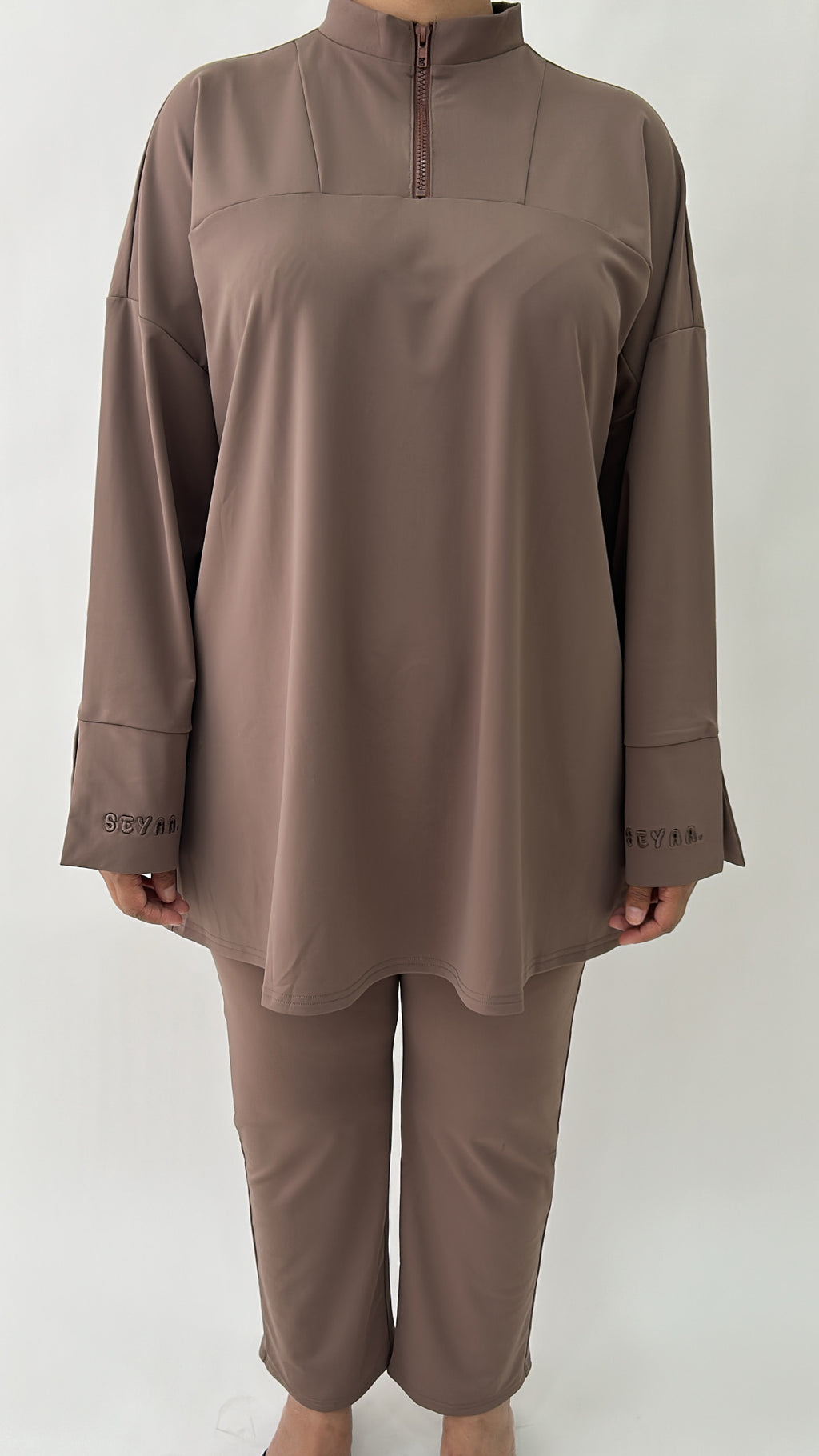Zip Burkini Set Coconut