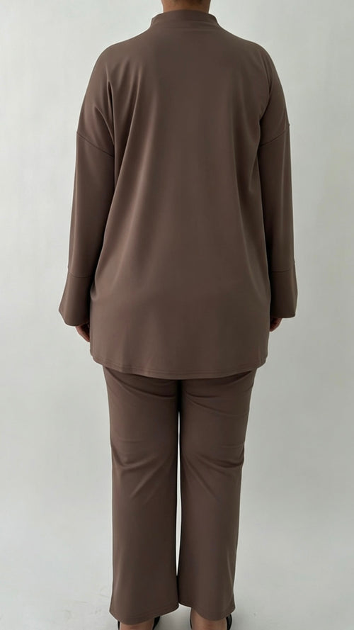 Zip Burkini Set Coconut